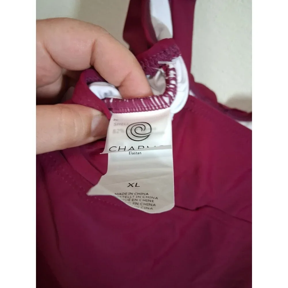 NWT Charmo 1 Piece Swimsuit Summer Beach Pool Vacation Purple Size XL